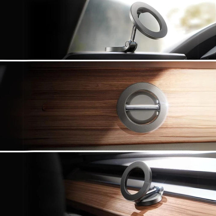Lisslune | AutoGrip360 - 360° adjustable magnetic phone holder for cars