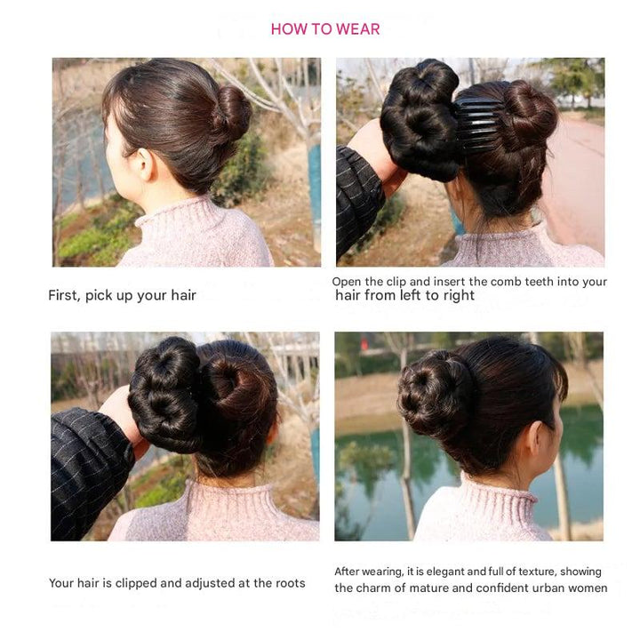 Lisslune | Fiora Flower-shaped Hairpin – Quick Updo Clip