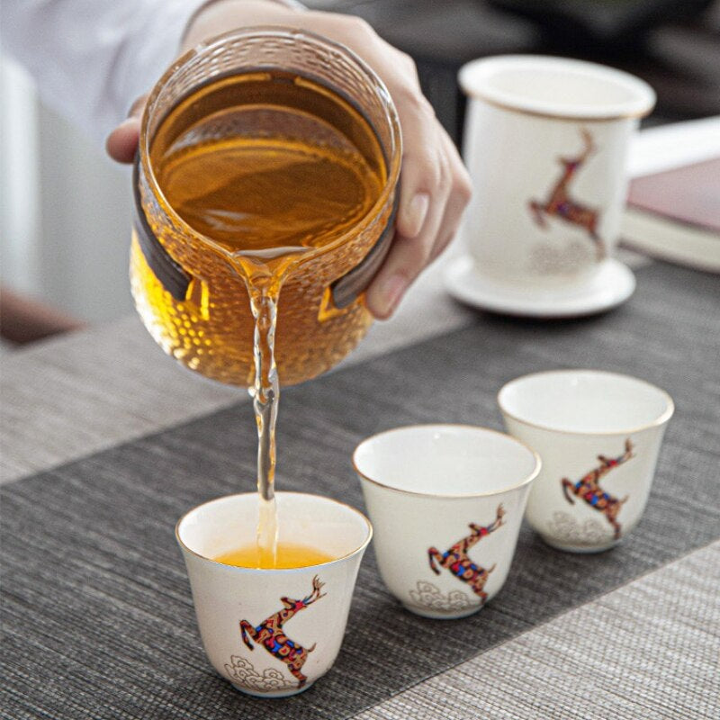 Lisslune | Forest Deer Ceramic Tea Set