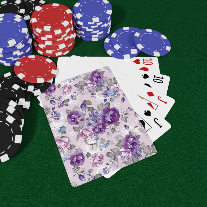Lisslune | Retro Floral Pattern Playing Cards - Elegant Set for an Enhanced Gaming Experience