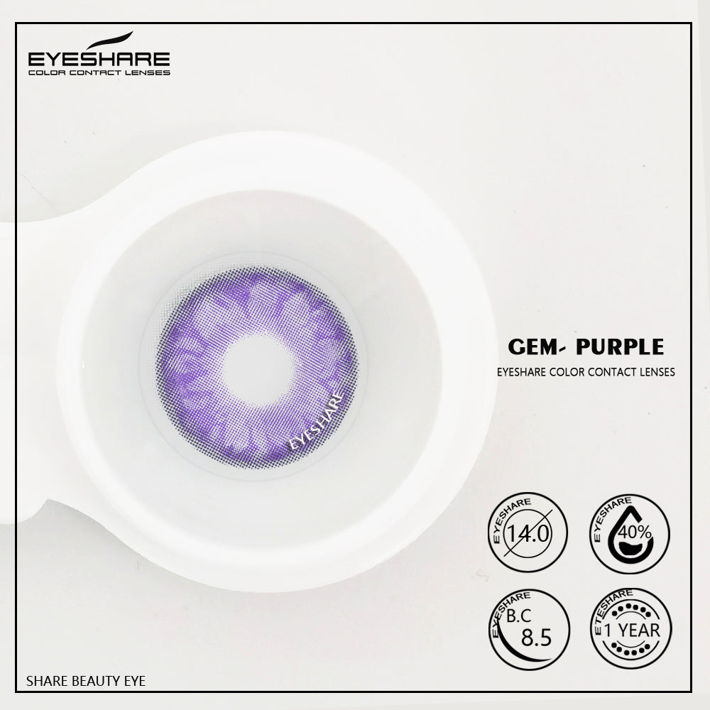 Rynx Gem Purple 14.0mm 1 Pair | 1 Year