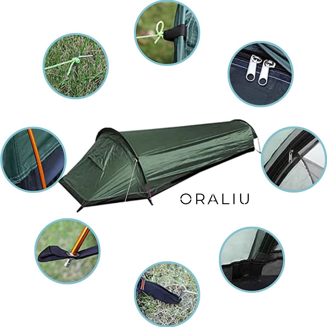 Lisslune | 1-Person Lightweight Waterproof Camping Tent – Compact & Easy Setup