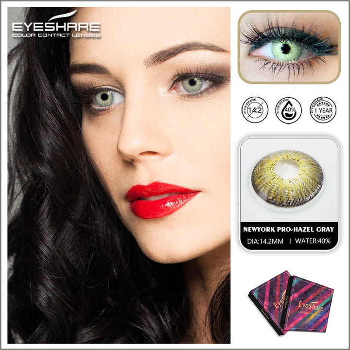 Rynx NewYork Hazel Grey 14.2 mm 1 Pair | 1 Year