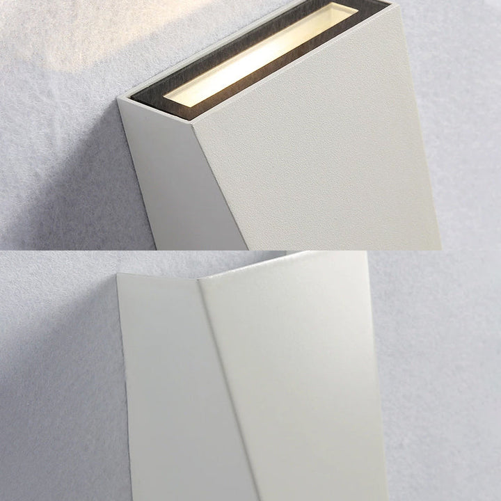 Skørter | Simple Style Trapeze Wall Wash Light Aluminum Warm/White Lighting LED Nightstand Wall Lamp in Black/White