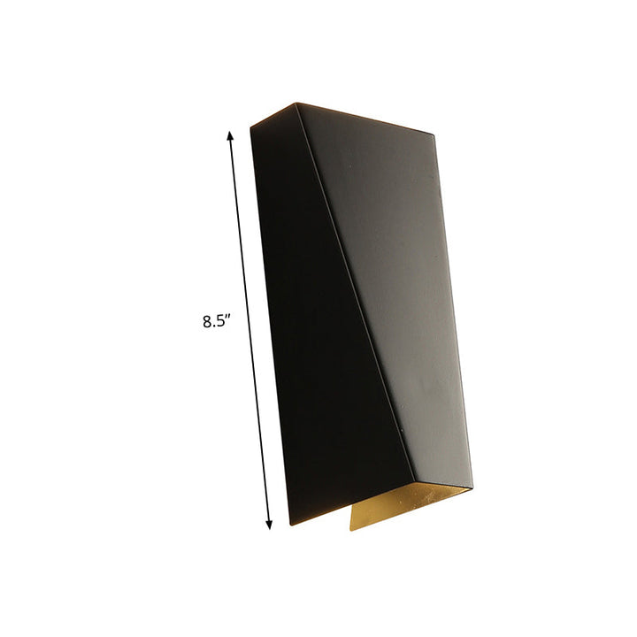 Skørter | Simple Style Trapeze Wall Wash Light Aluminum Warm/White Lighting LED Nightstand Wall Lamp in Black/White