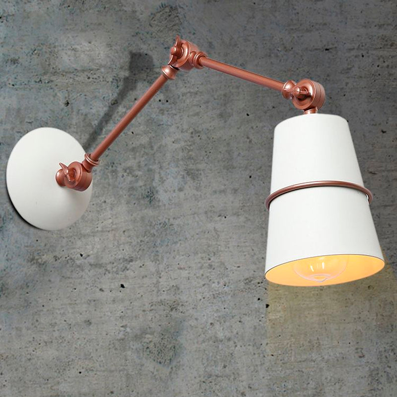 Lisslune | 1 Light Wall Recessed Light Modern Style Angled Metal Wall Lighting with Swivel Arm in Black/White for Hallway