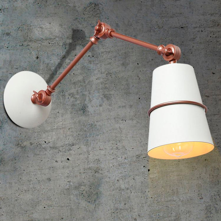 Lisslune | 1 Light Wall Recessed Light Modern Style Angled Metal Wall Lighting with Swivel Arm in Black/White for Hallway