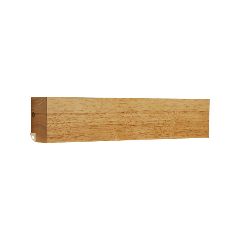 Skørter | Modern Linear Wooden Wall Lamp 1-Light LED Downlight Fixture for Bedroom