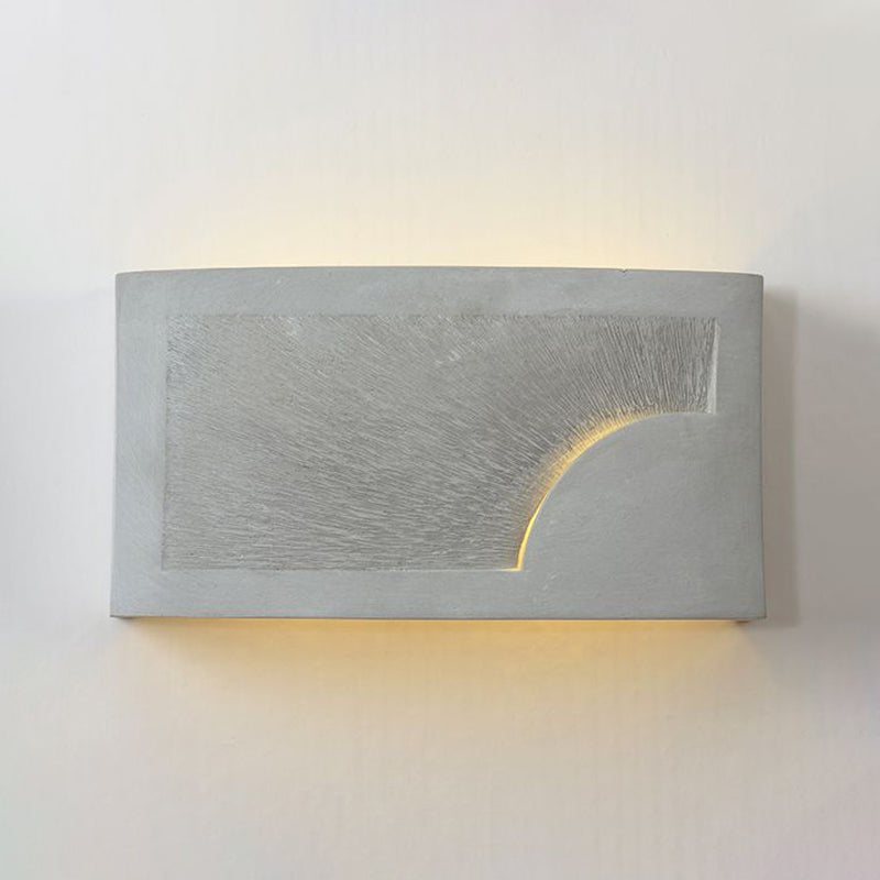 Lisslune | Cement Bowl/Cylinder Shade Wall Lighting Modern Style 1 Light Bathroom Wall Light Fixture in Gray
