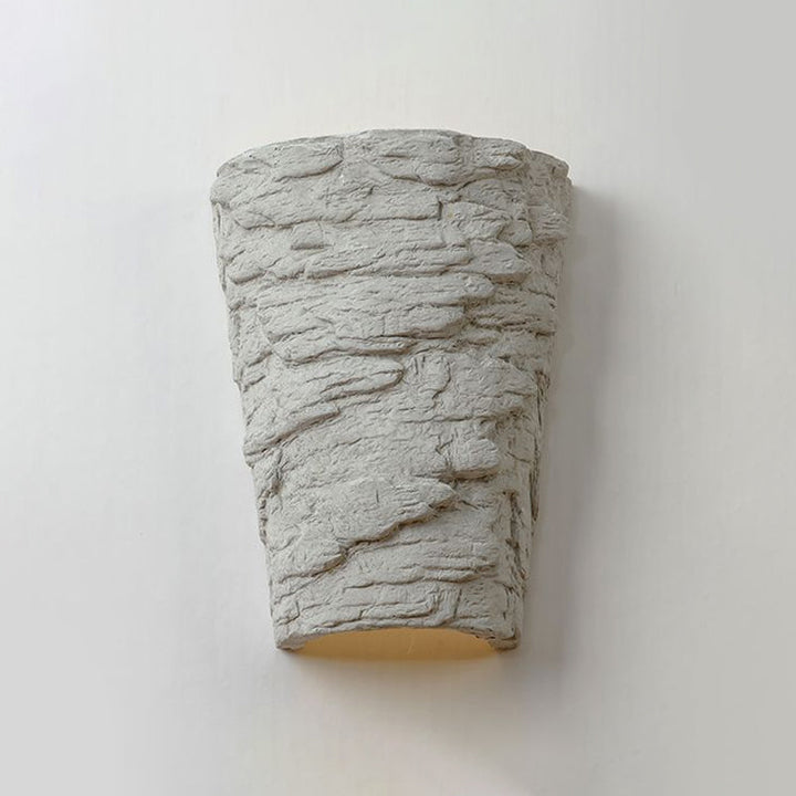Lisslune | Cement Bowl/Cylinder Shade Wall Lighting Modern Style 1 Light Bathroom Wall Light Fixture in Gray