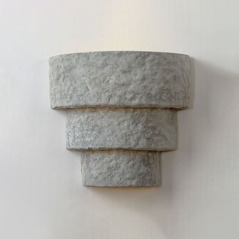 Lisslune | Cement Bowl/Cylinder Shade Wall Lighting Modern Style 1 Light Bathroom Wall Light Fixture in Gray