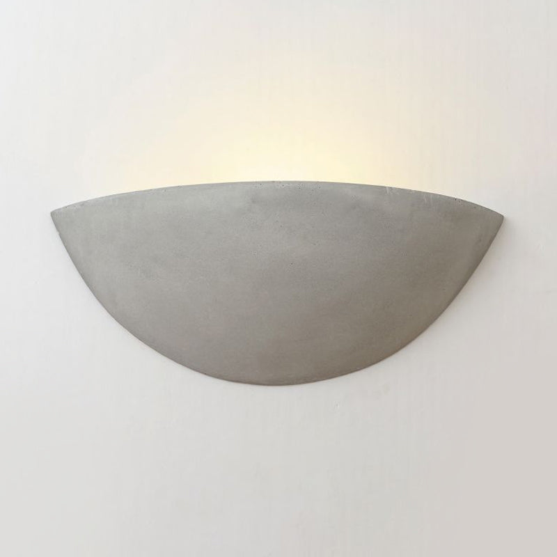 Lisslune | Cement Bowl/Cylinder Shade Wall Lighting Modern Style 1 Light Bathroom Wall Light Fixture in Gray