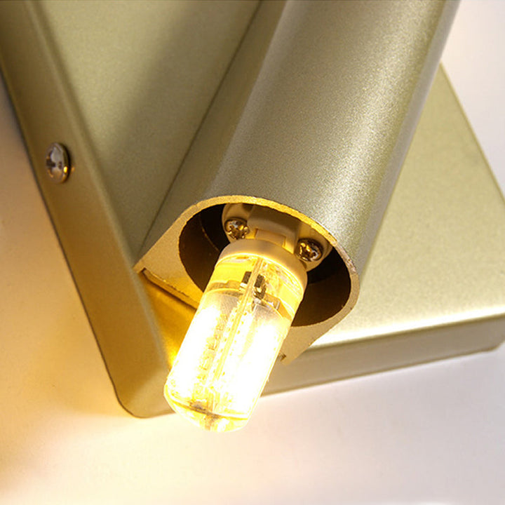 Lisslune | Rotatable linear wall lamp Postmodern metal 2/4 heads gold wall mounting light