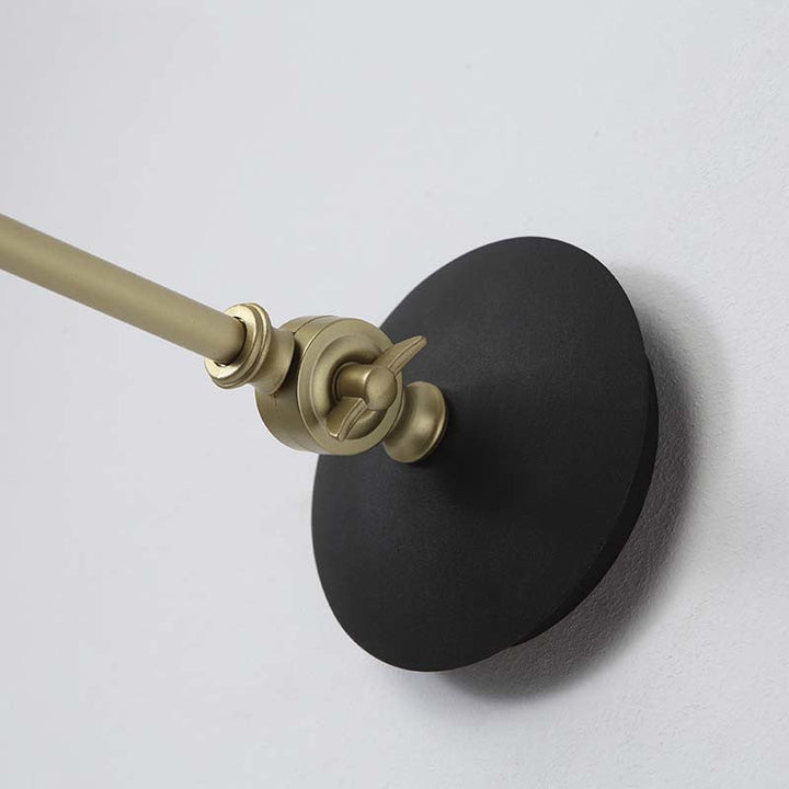 Lisslune | 1 Light Wall Recessed Light Modern Style Angled Metal Wall Lighting with Swivel Arm in Black/White for Hallway