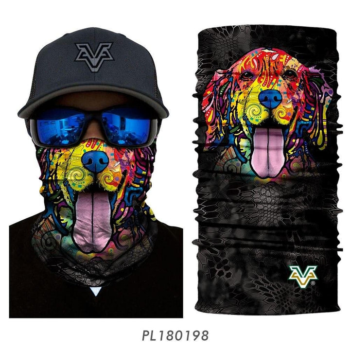 Lisslune | Half face mask bandana with animal motif