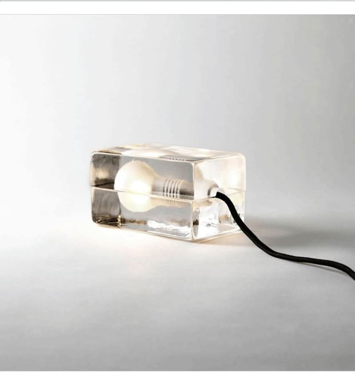 Lisslune | Glass Block Table Lamp with G9 Socket