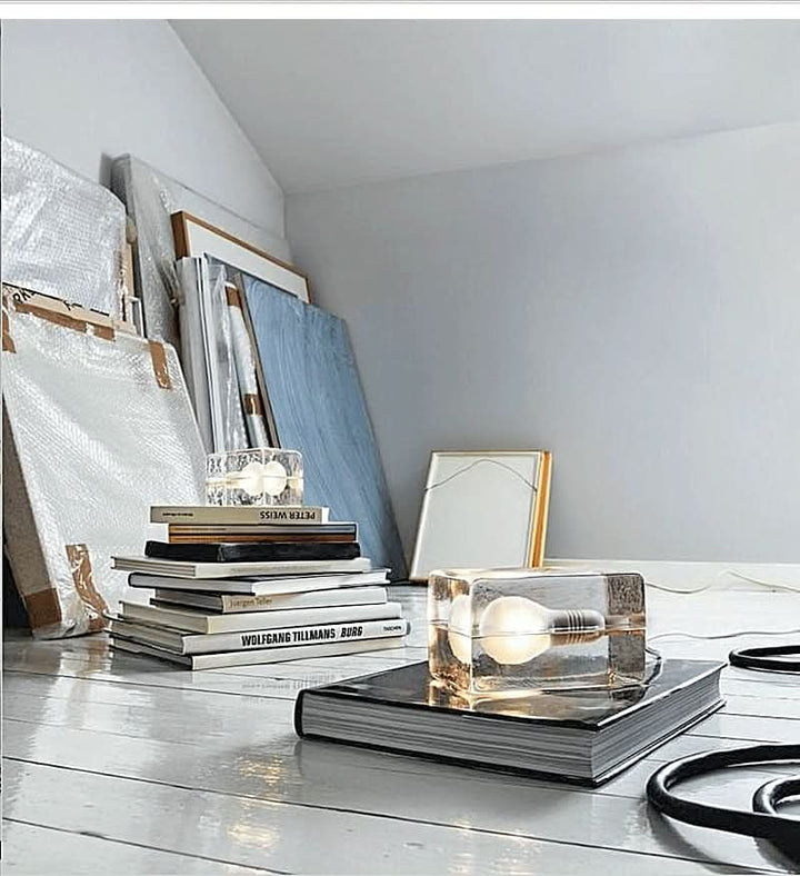 Lisslune | Glass Block Table Lamp with G9 Socket