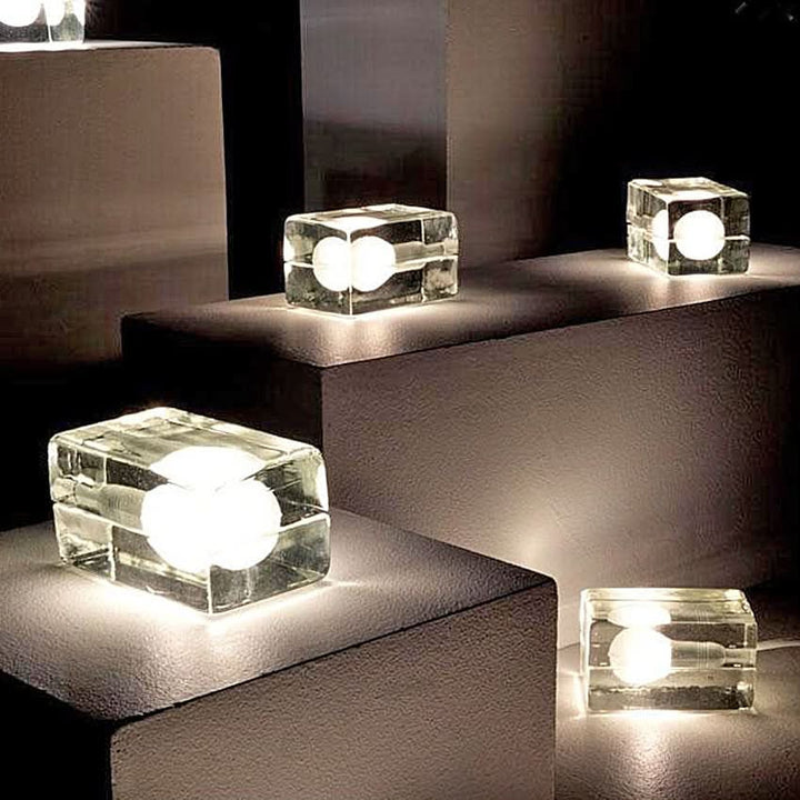 Lisslune | Glass Block Table Lamp with G9 Socket