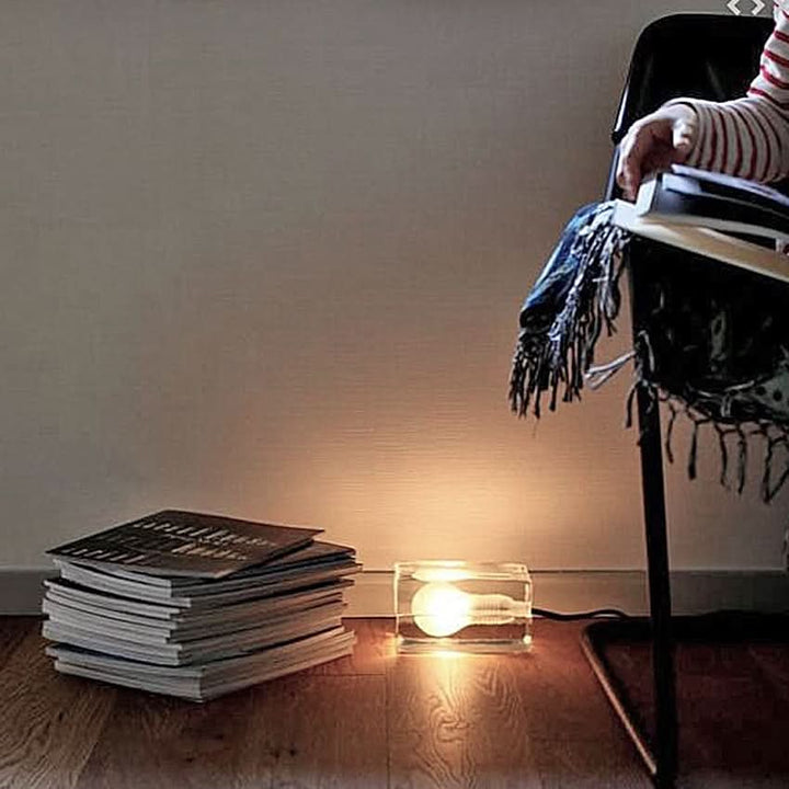 Lisslune | Glass Block Table Lamp with G9 Socket