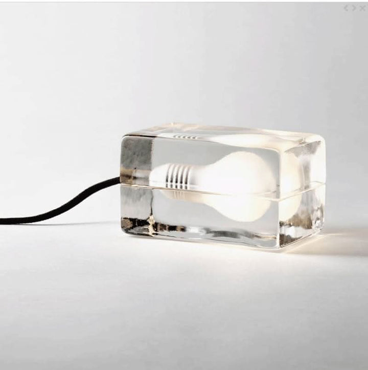 Lisslune | Glass Block Table Lamp with G9 Socket