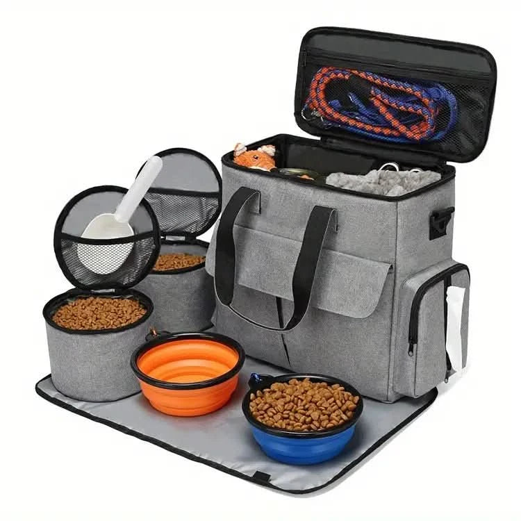 Lisslune | Backpack for dog owners with compartments & collapsible bowls