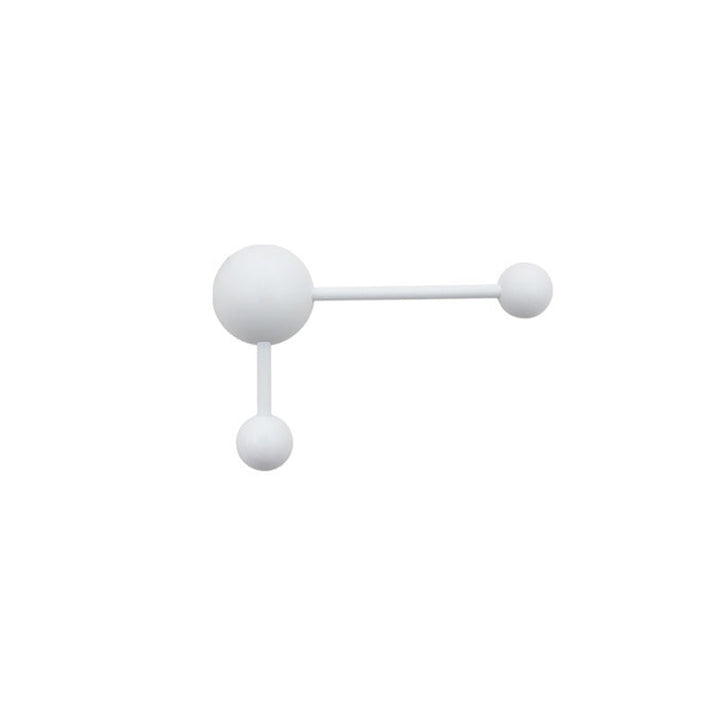 Lisslune | 1/2 Light Bedroom Wall Lamp with Molecular Acrylic Shade White Reading Wall Lamp in Warm/White Light