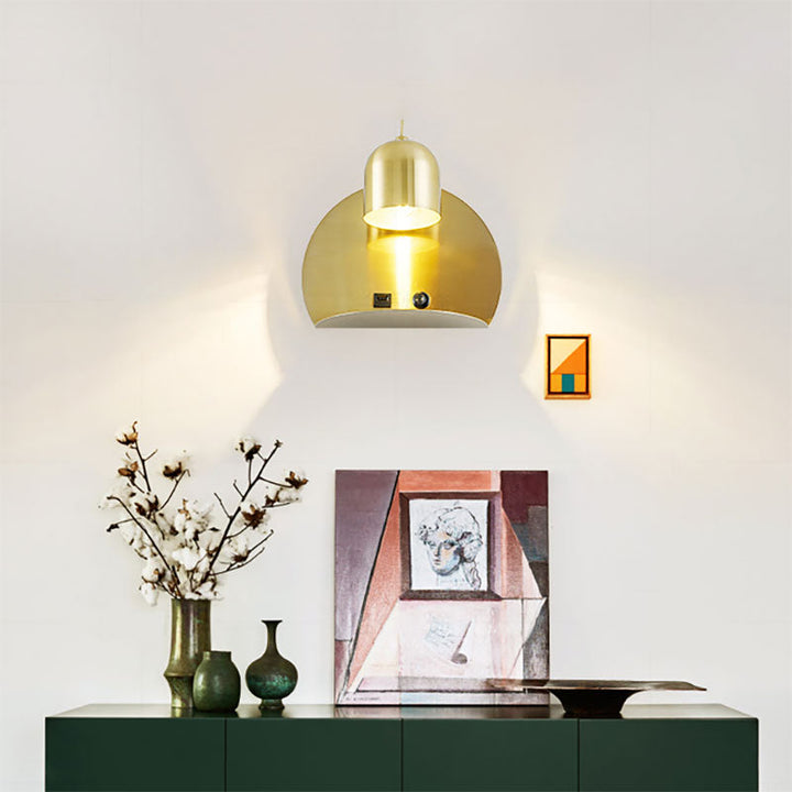 Lisslune | Supporter Design Metal Wall Light 1 Light Modern Simple Wall Lamp for Study