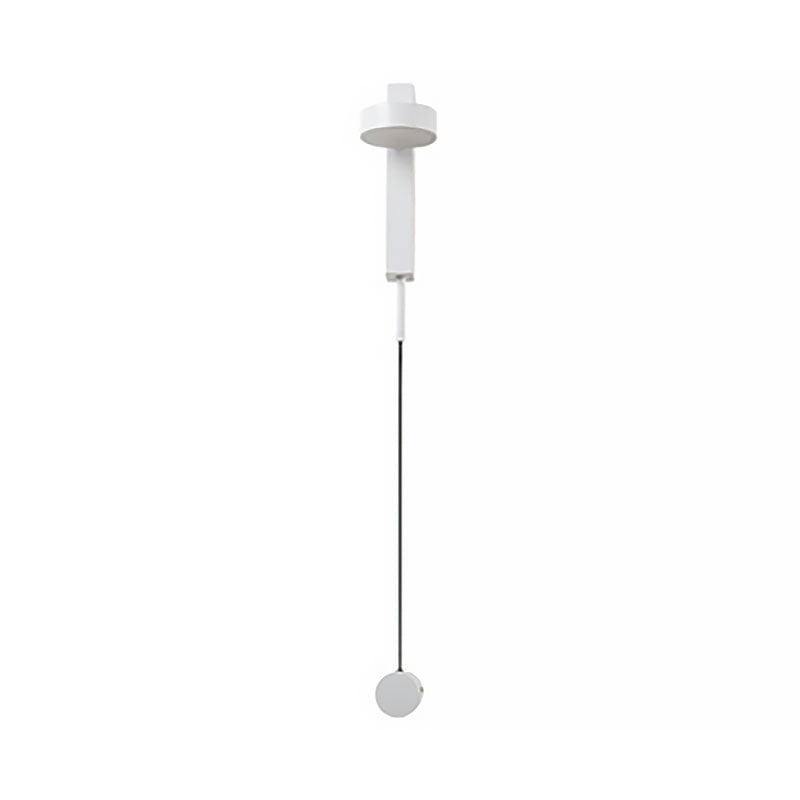 Lisslune | Modern simple drum shade wall light metal LED wall light for the bedroom in white/warm light