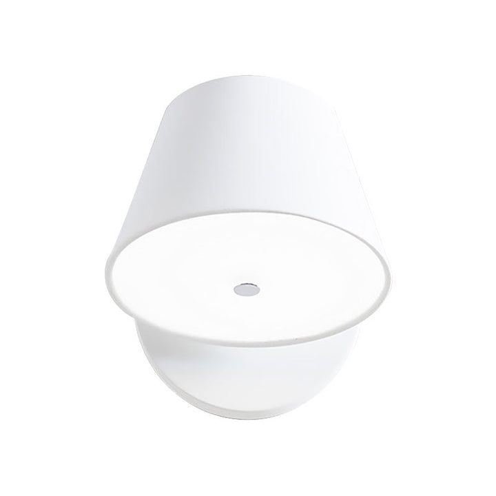 Lisslune | Pink/Yellow/Black Cone Wall Lamp Macaron 1 Light Metal Wall Light in White/Warm Light