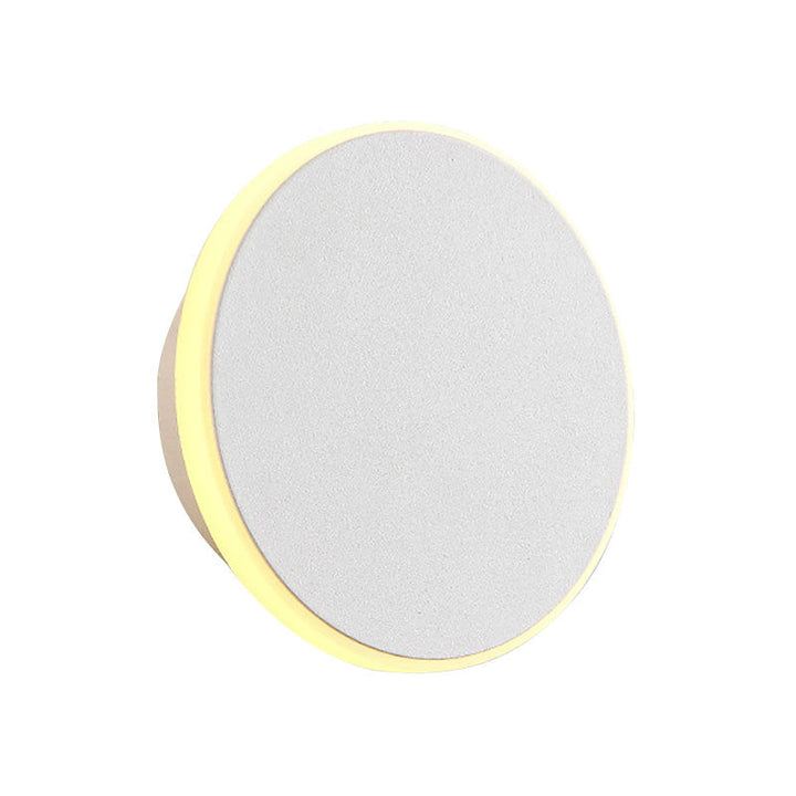 Lisslune | Black/White Disc LED Wall Light Modernism Single Acrylic Wall Lighting Ideas in Warm/White Light