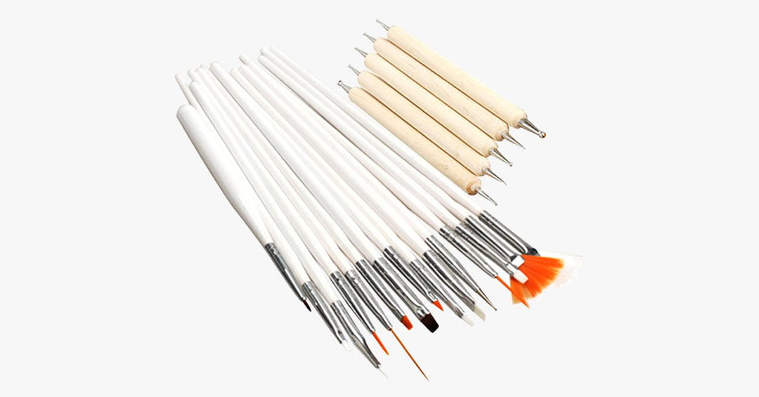 Lisslune | Nail Art Set for Women – 20 Piece Set - Let Your Nails Speak Glamour