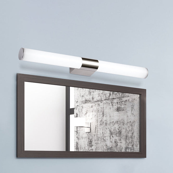 Lisslune | Acrylic Tube Wall Vanity Light Modern Chrome Surface LED Wall Lamp in Warm/White Light, 18"/23.5"/31.5" Length