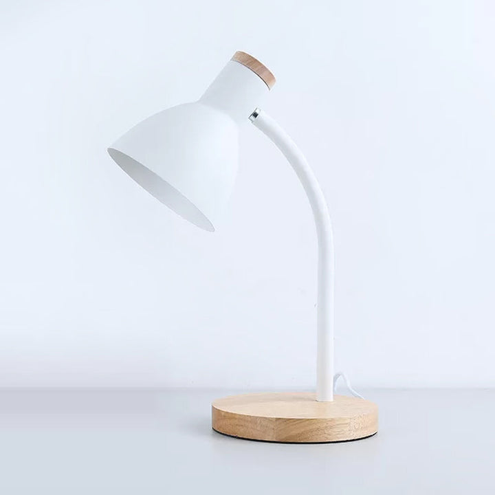 Lisslune | LumaBend | Slim LED table lamp with flexible neck and wooden base