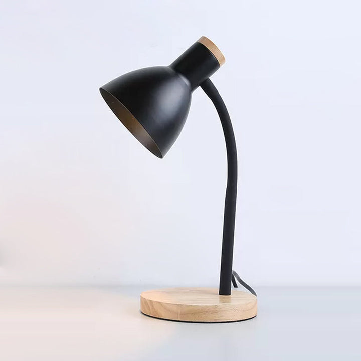Lisslune | LumaBend | Slim LED table lamp with flexible neck and wooden base