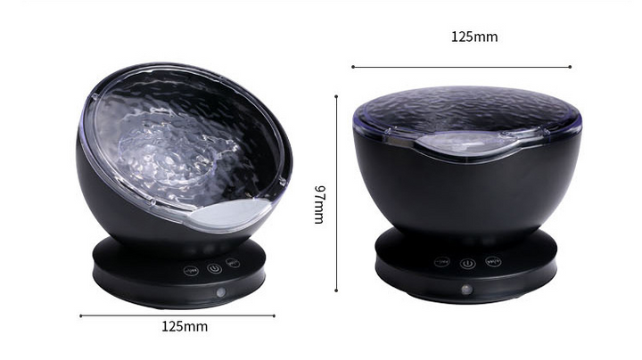 Lisslune | BlissWave | Ocean Wave Projector | Relaxing Light Spectacle | Automatic Shutdown