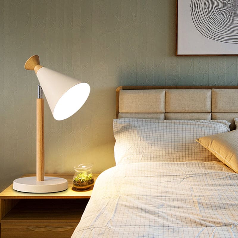 Lisslune | NordicGlow – Modern Rustic Lamp with Cone Design