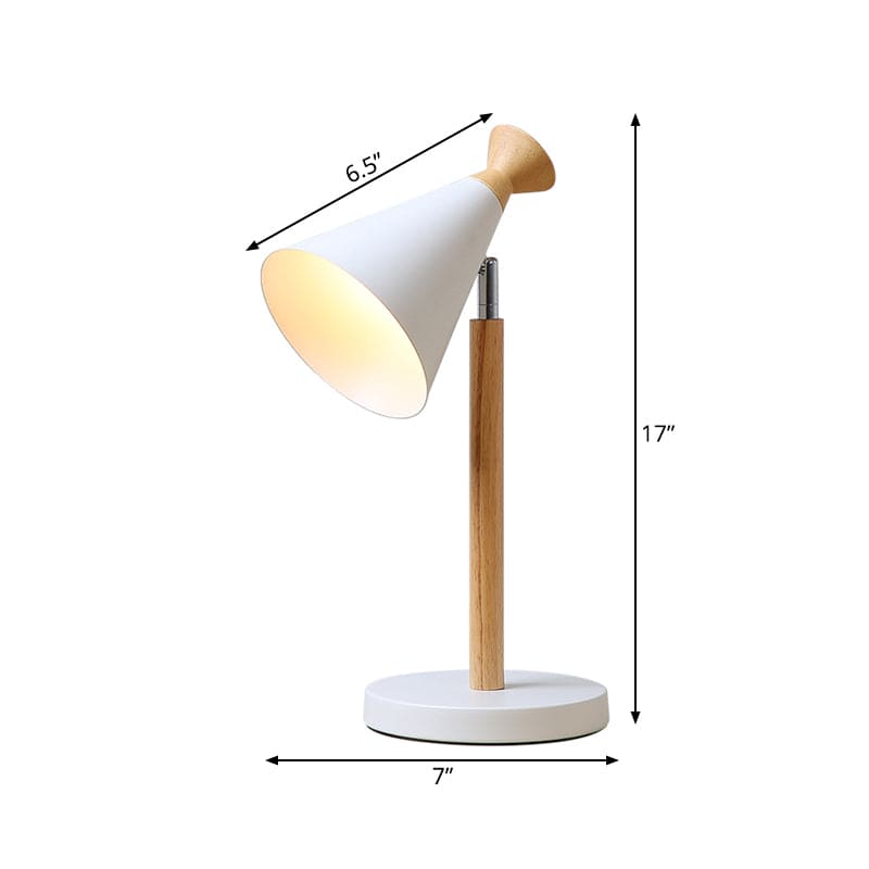 Lisslune | NordicGlow – Modern Rustic Lamp with Cone Design