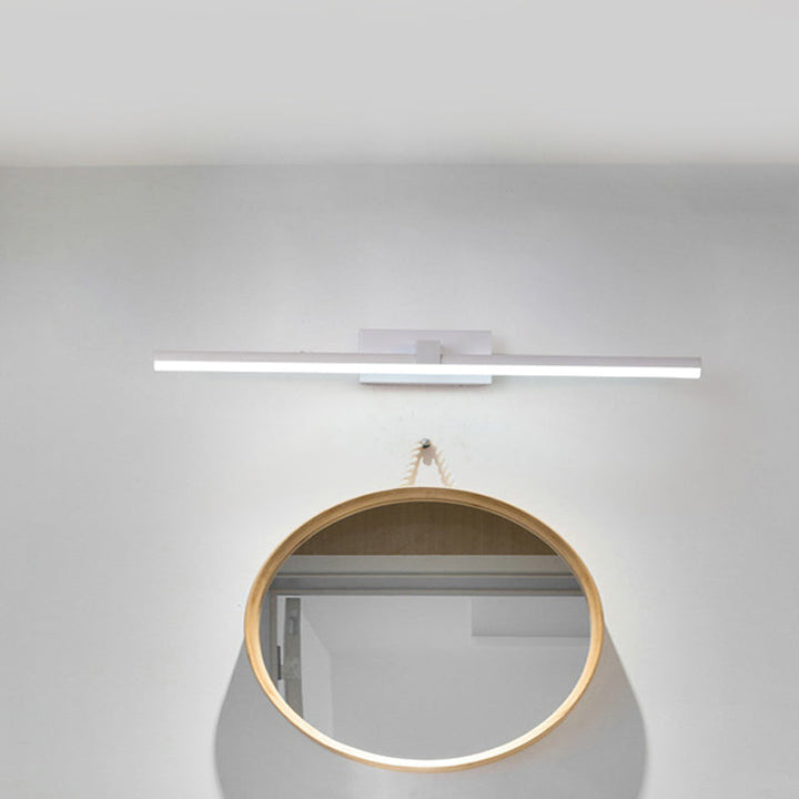 Lisslune | Iron rod makeup mirror light simplicity black/white LED wall lamp for bathroom, 16/19.5/23.5 inches long