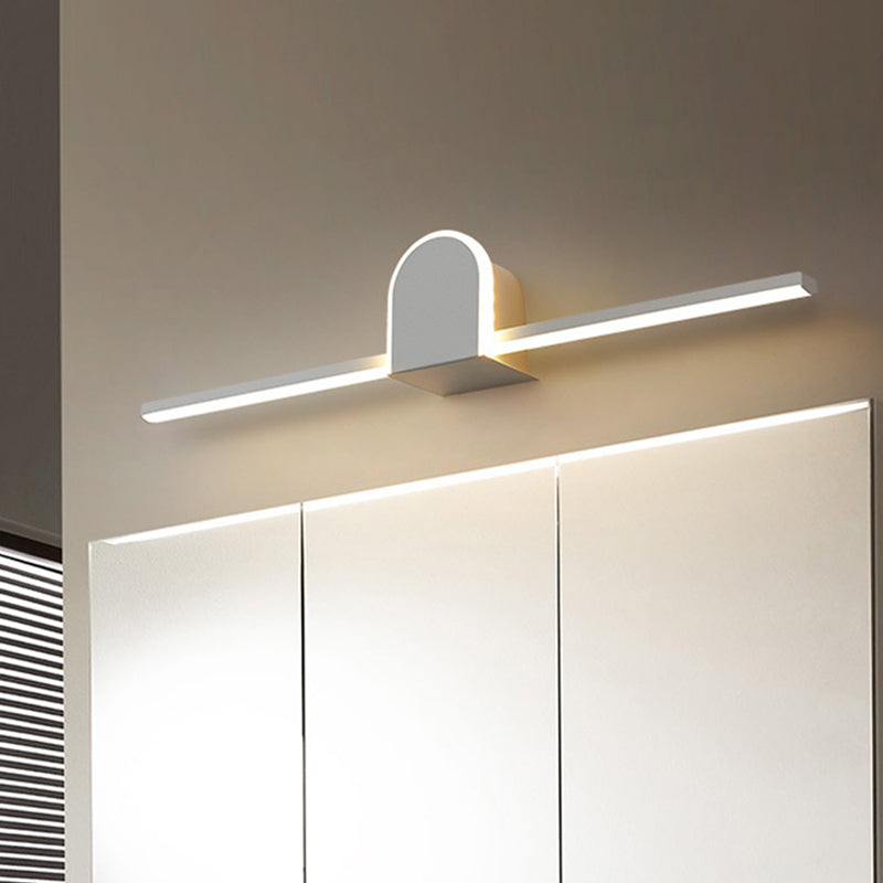 Lisslune | Slim Rod Bathroom Vanity Lighting Acrylic Minimalist 16"/23.5" Long LED Wall Lamp in Warm/White Light