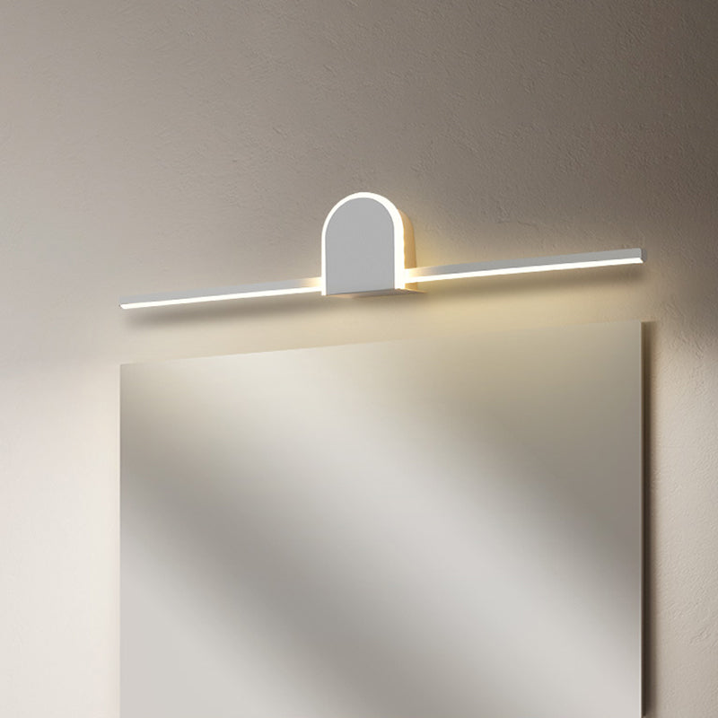 Lisslune | Slim Rod Bathroom Vanity Lighting Acrylic Minimalist 16"/23.5" Long LED Wall Lamp in Warm/White Light