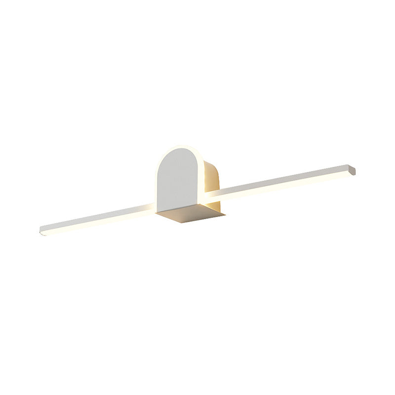 Lisslune | Slim Rod Bathroom Vanity Lighting Acrylic Minimalist 16"/23.5" Long LED Wall Lamp in Warm/White Light