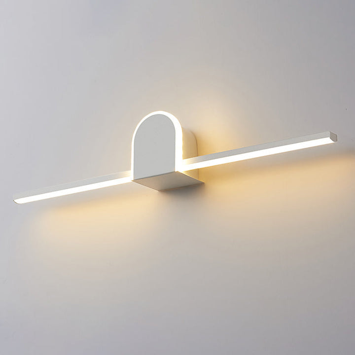 Lisslune | Slim Rod Bathroom Vanity Lighting Acrylic Minimalist 16"/23.5" Long LED Wall Lamp in Warm/White Light