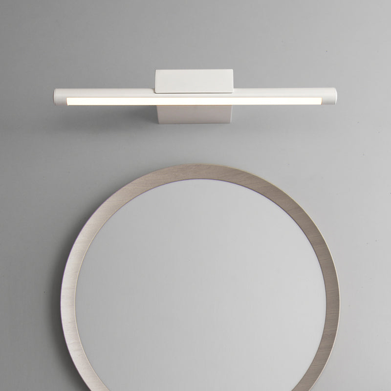 Lisslune | Pole Vanity Lighting Simplicity Metal White LED Wall Mounted Light in Warm/ White Light, 16"/19.5"/23.5" Length