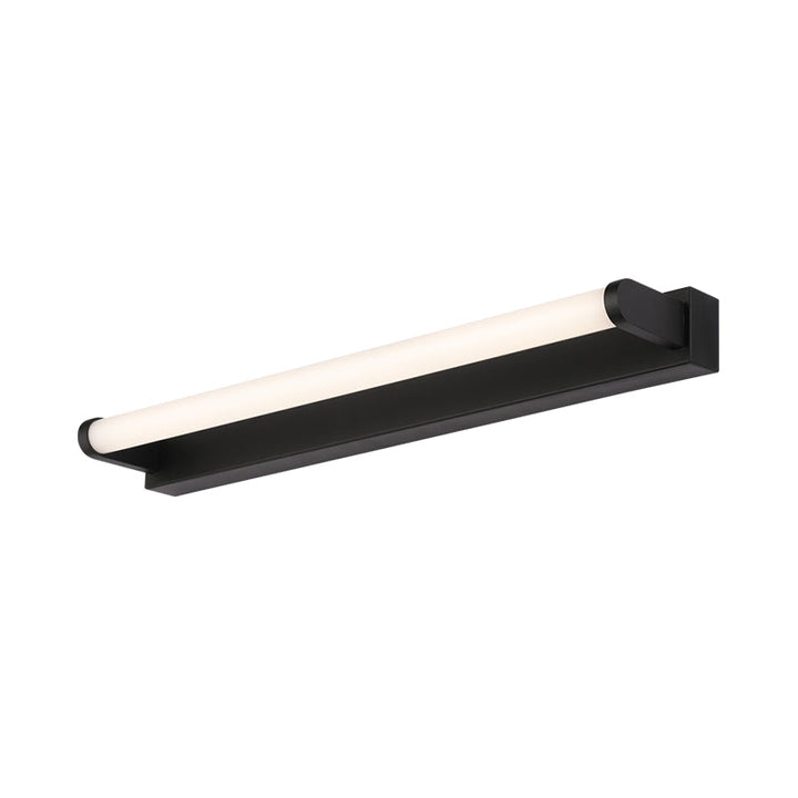 Lisslune | 16"/20"/24" L Bathroom LED Wall Lamp Minimalism Black Wall Light with Tubular Acrylic Shade