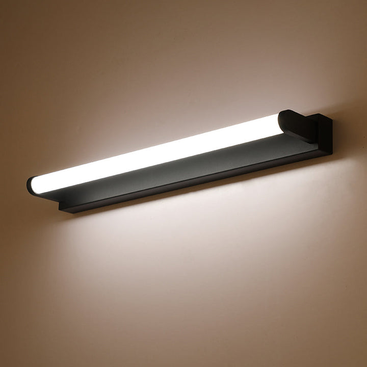 Lisslune | 16"/20"/24" L Bathroom LED Wall Lamp Minimalism Black Wall Light with Tubular Acrylic Shade