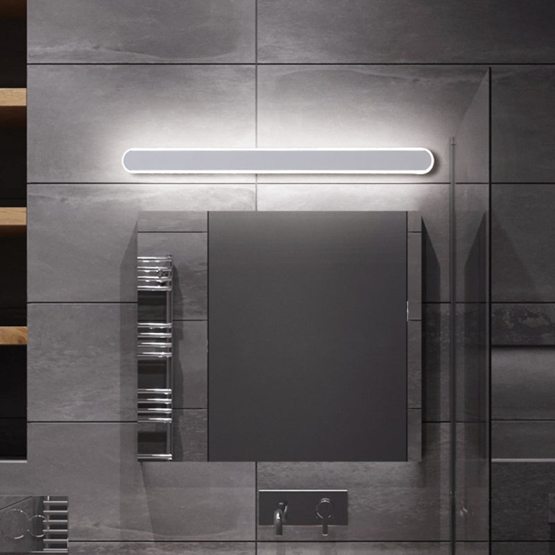 Lisslune | Rectangular Bath Flush Wall Lamp Acrylic Minimalistic LED Vanity Mirror Light in Warm/White Light, 16/23.5/31.5 Inch Length