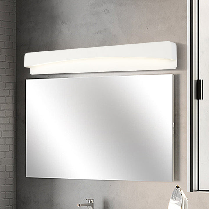 Lisslune | 16.5"/20.5"/24.5" L LED Bathroom Vanity Light Modernism White Surface Wall Light with Rectangular Metal Shade