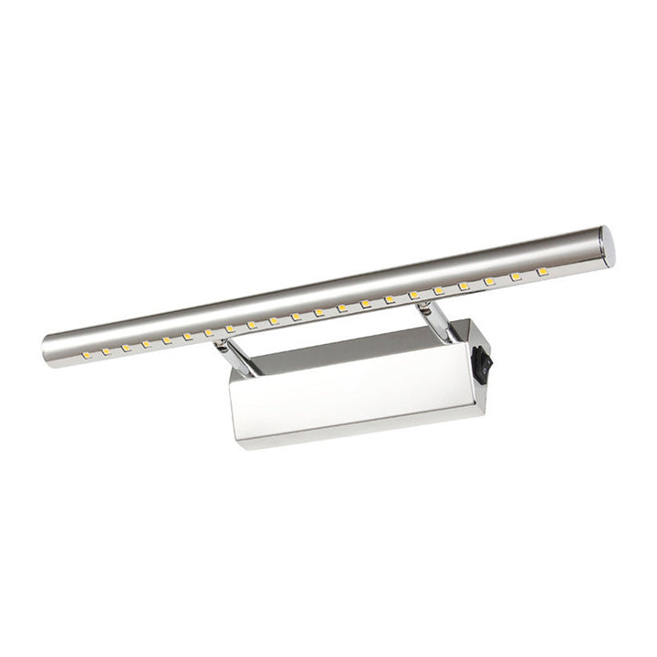 Lisslune | Modern Style Cylinder Vanity Wall Sconce Metallic 10"/16" W LED Bathroom Wall Light in Chrome, Warm-/White Light