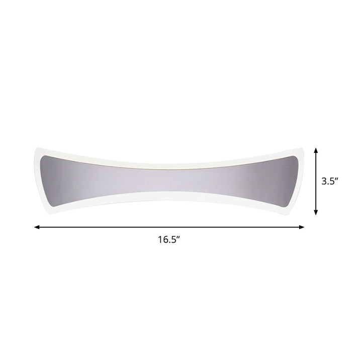 Lisslune | 16.5"/20.5" Width Waterproof Fly-Vanity Lighting Light Minimalist Acrylic LED Bathroom Vanity Wall Lamp in Warm/White