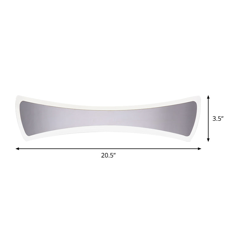 Lisslune | 16.5"/20.5" Width Waterproof Fly-Vanity Lighting Light Minimalist Acrylic LED Bathroom Vanity Wall Lamp in Warm/White